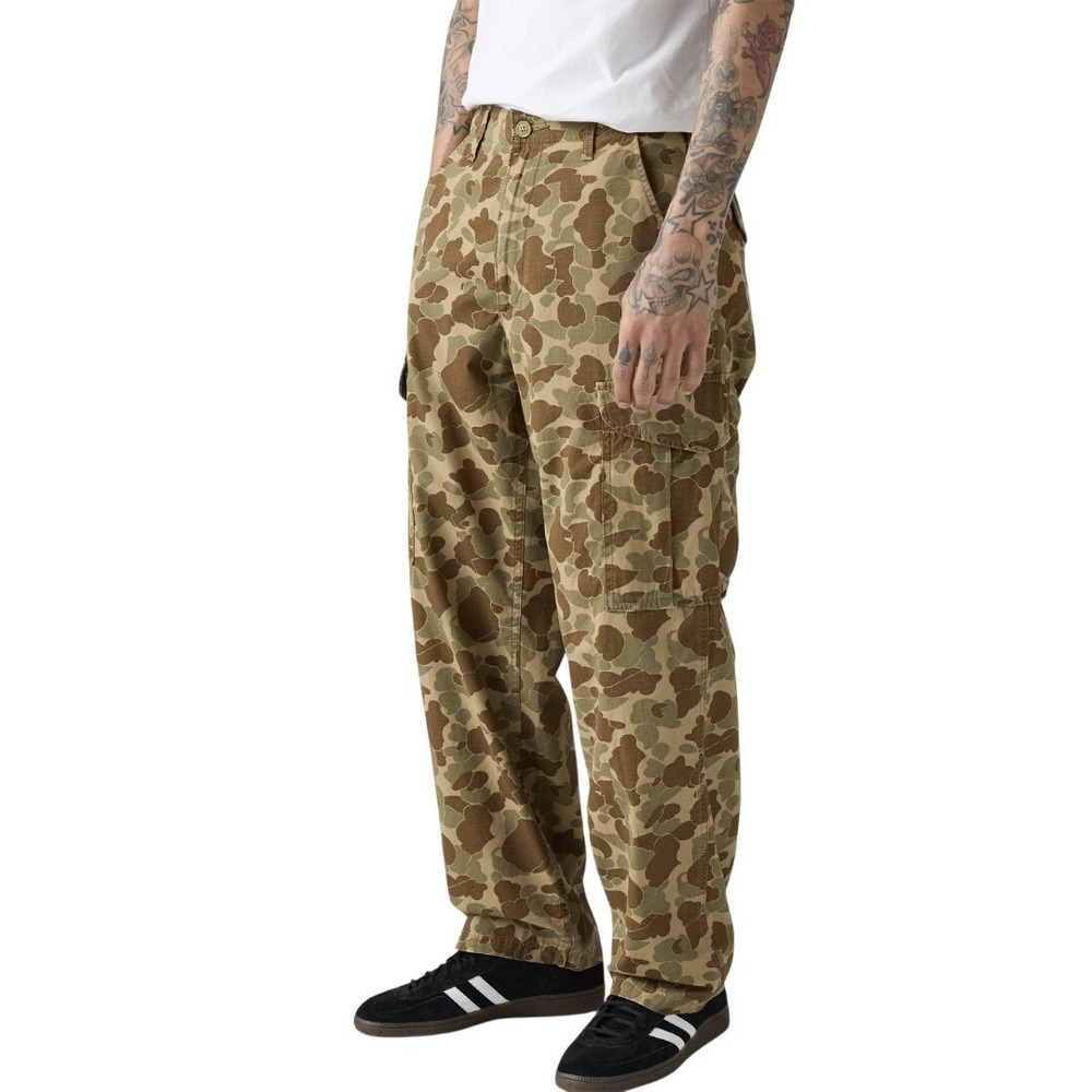 Levi's Men's Brown Camo XX Cargo Baggy Tapered Pants Size 29 x 32